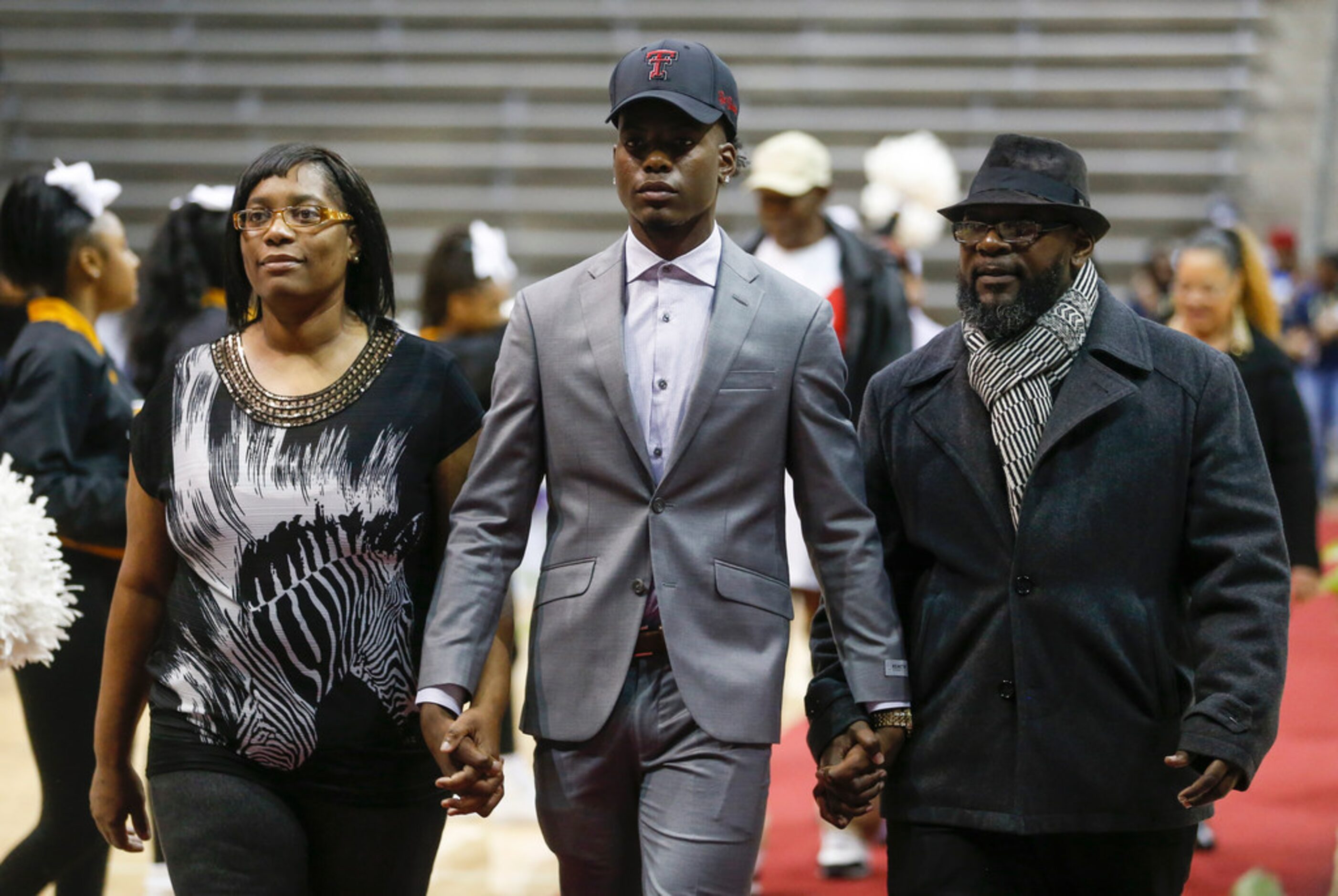 South Oak Cliff High School's Jonathan Davis, who signed to play football with Texas Tech...