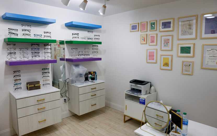 A room where children can pick out their glasses after eye exams at the Alcon Children's...