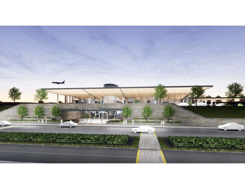Proposed McKinney National Airport Commercial Air Terminal site renderings 2022. Photo...