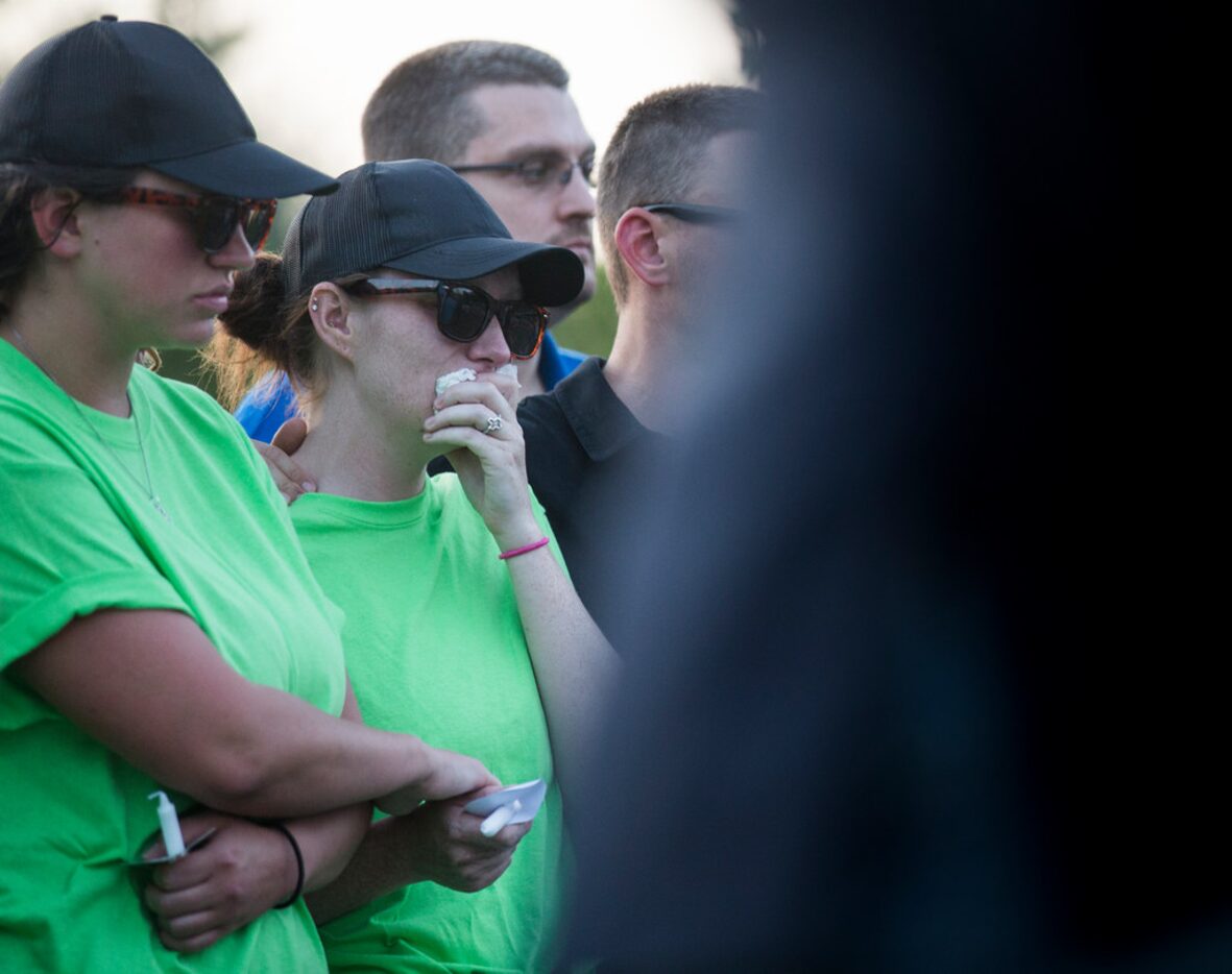 Family and community members gathered for a candlelight vigil in remembrance of 16-month-old...