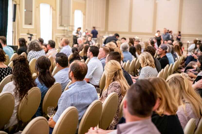 The audience at Marination Live's first event, a panel on "Dining Out in Dallas: Past,...