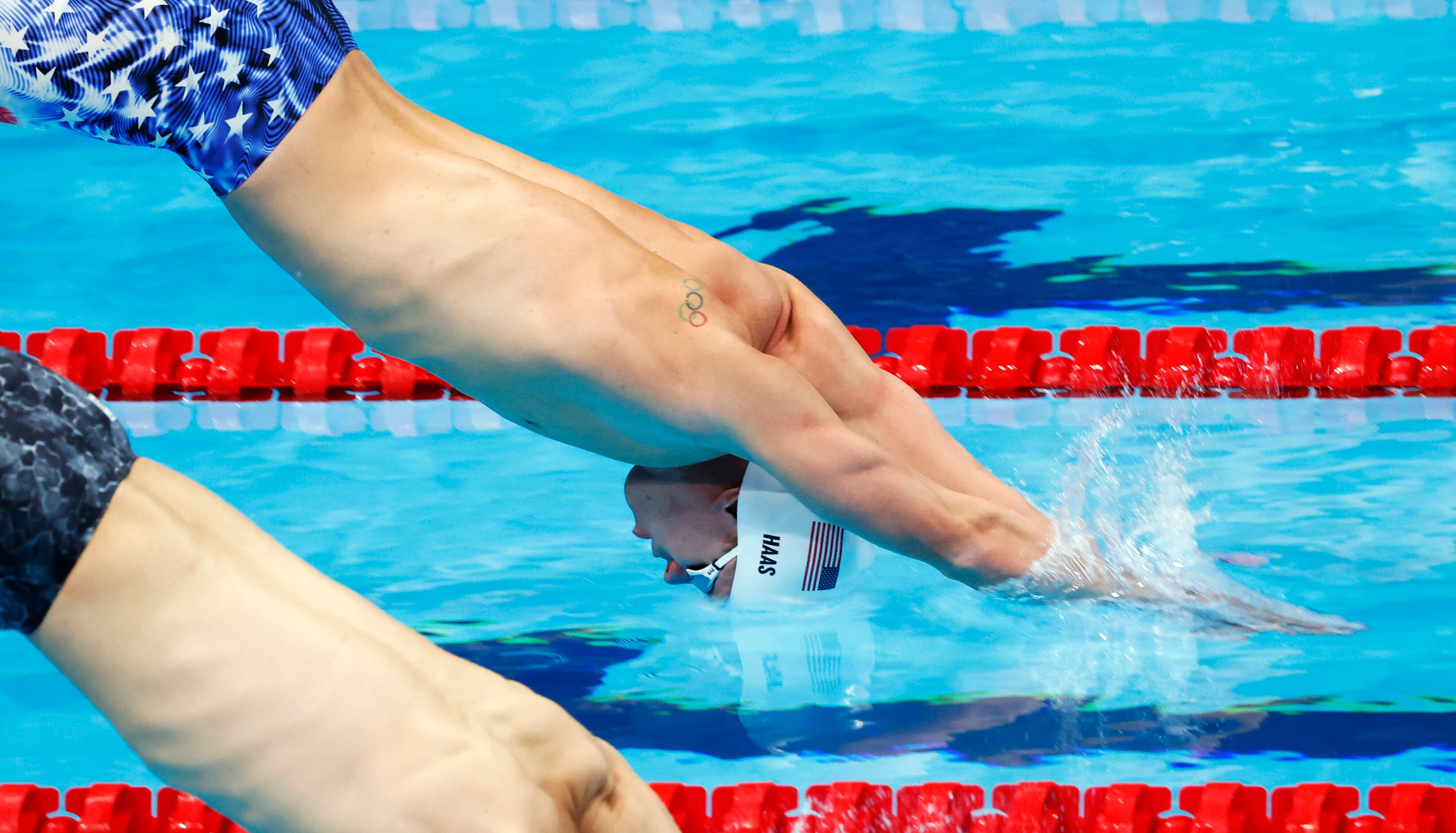 USA’s Townley Haas competes in the men’s 200 meter freestyle at a swim qualifying event...