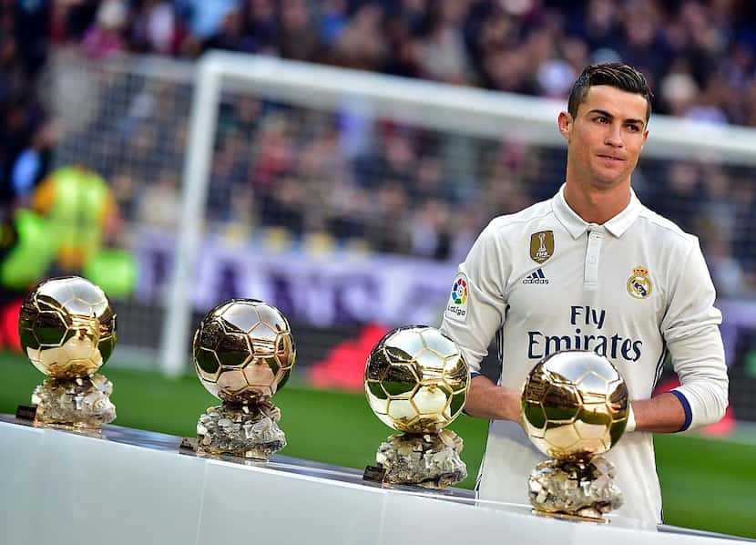 Cristiano tiene 4 balones de oro. GETTY IMAGES