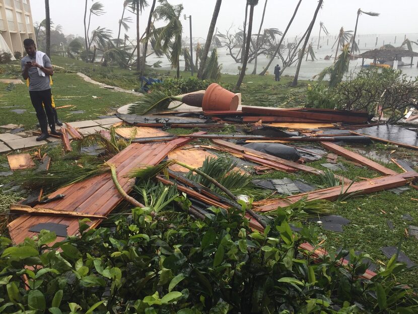 Damage at the Abaco Beach Resort in the Bahamas after Hurricane Dorian. 