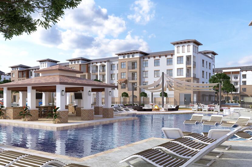 The Elan Flower Mound development will include apartments, retail and townhouses.