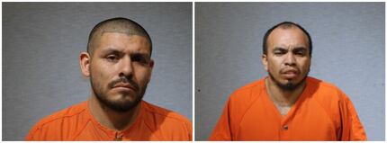 Luis Gerardo Ruiz (left) and Jose Oscar Garcia, both 29, were apprehended after the pursuit.