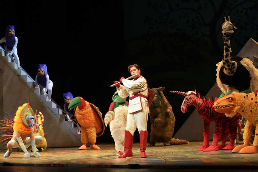 Paolo Fanale as Tamino during a dress rehearsal of 'The Magic Flute' at Winspear Opera House...