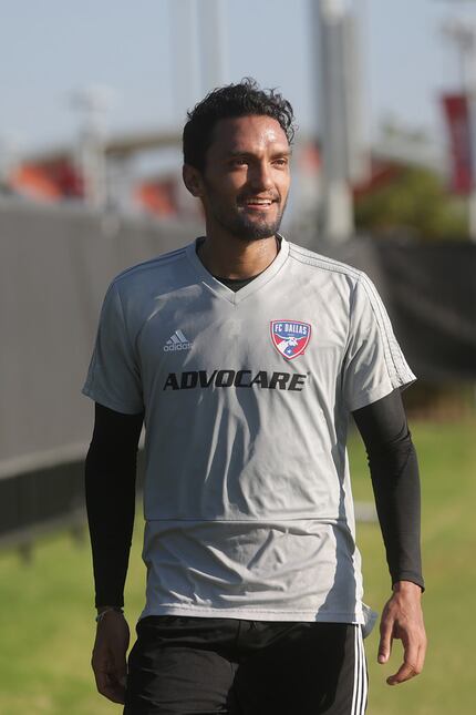 FC Dallas Training
FRISCO, TX - AUG 28: Abel Aguilar of FC Dallas warming up during training...