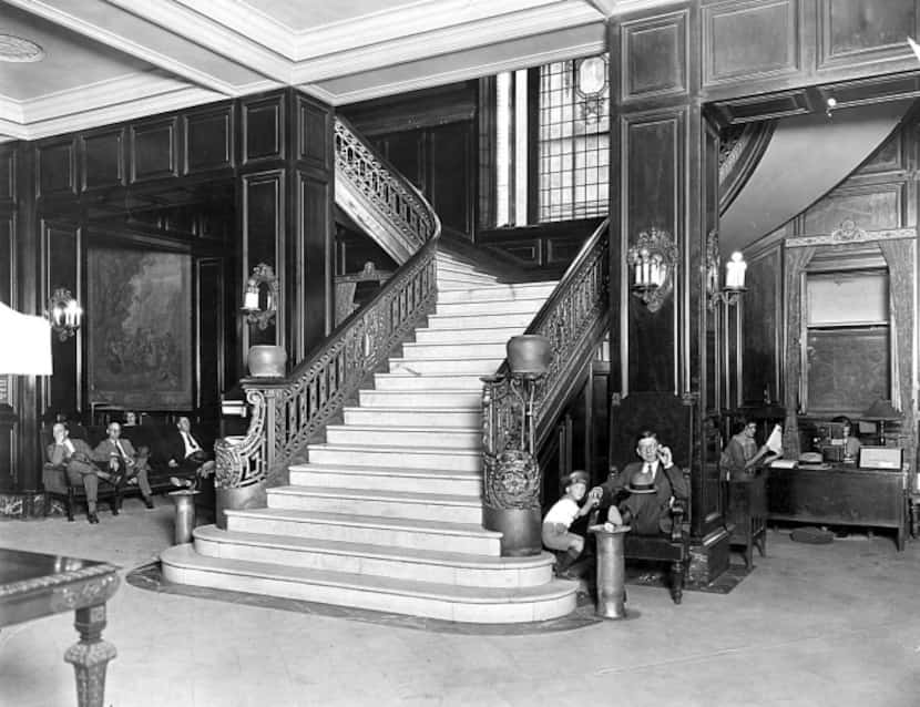Adolphus Hotel lobby ca. 1929.