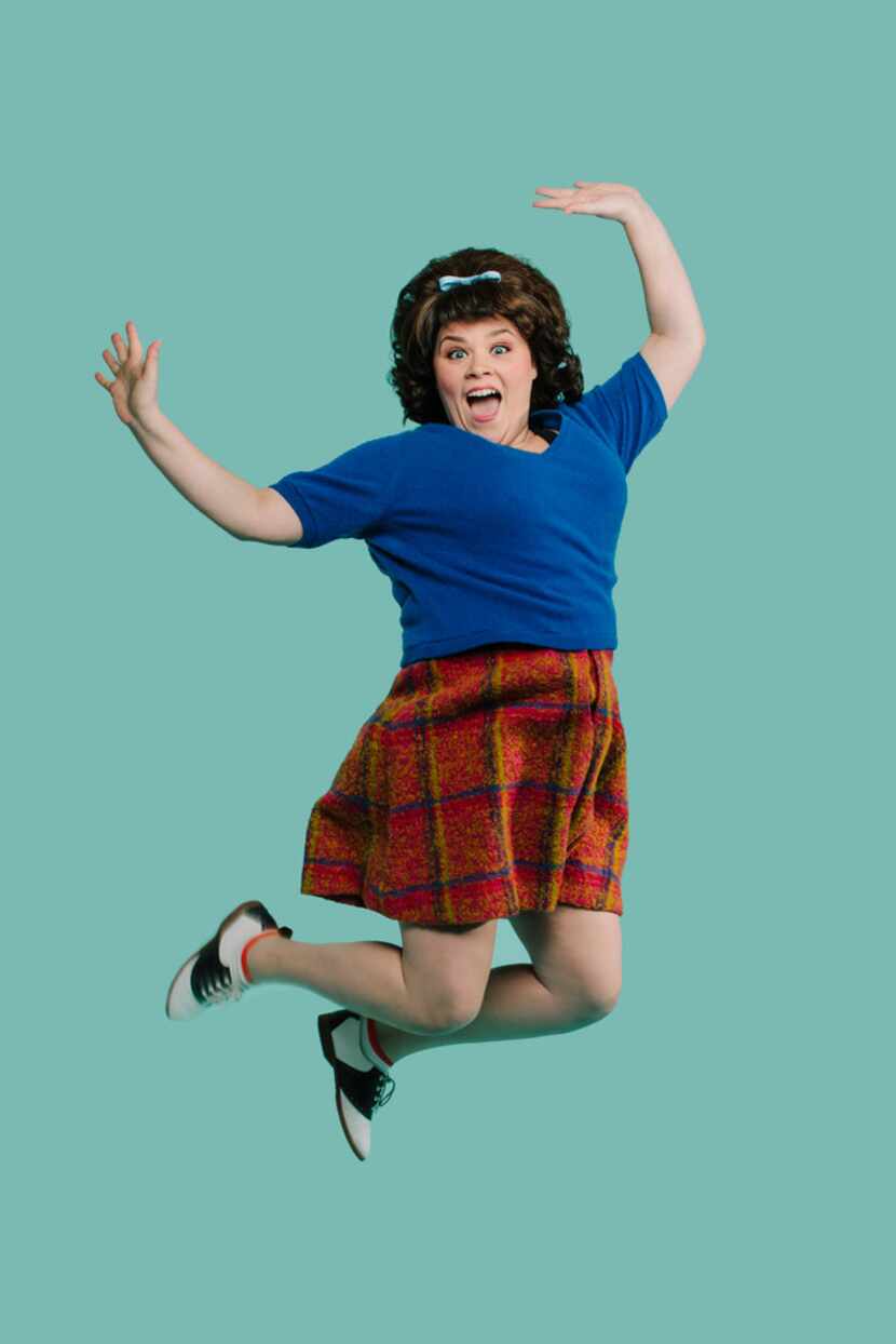 Michelle Dowdy stars as Tracy Turnblad in Hairspray, a co-production of Dallas Theater...