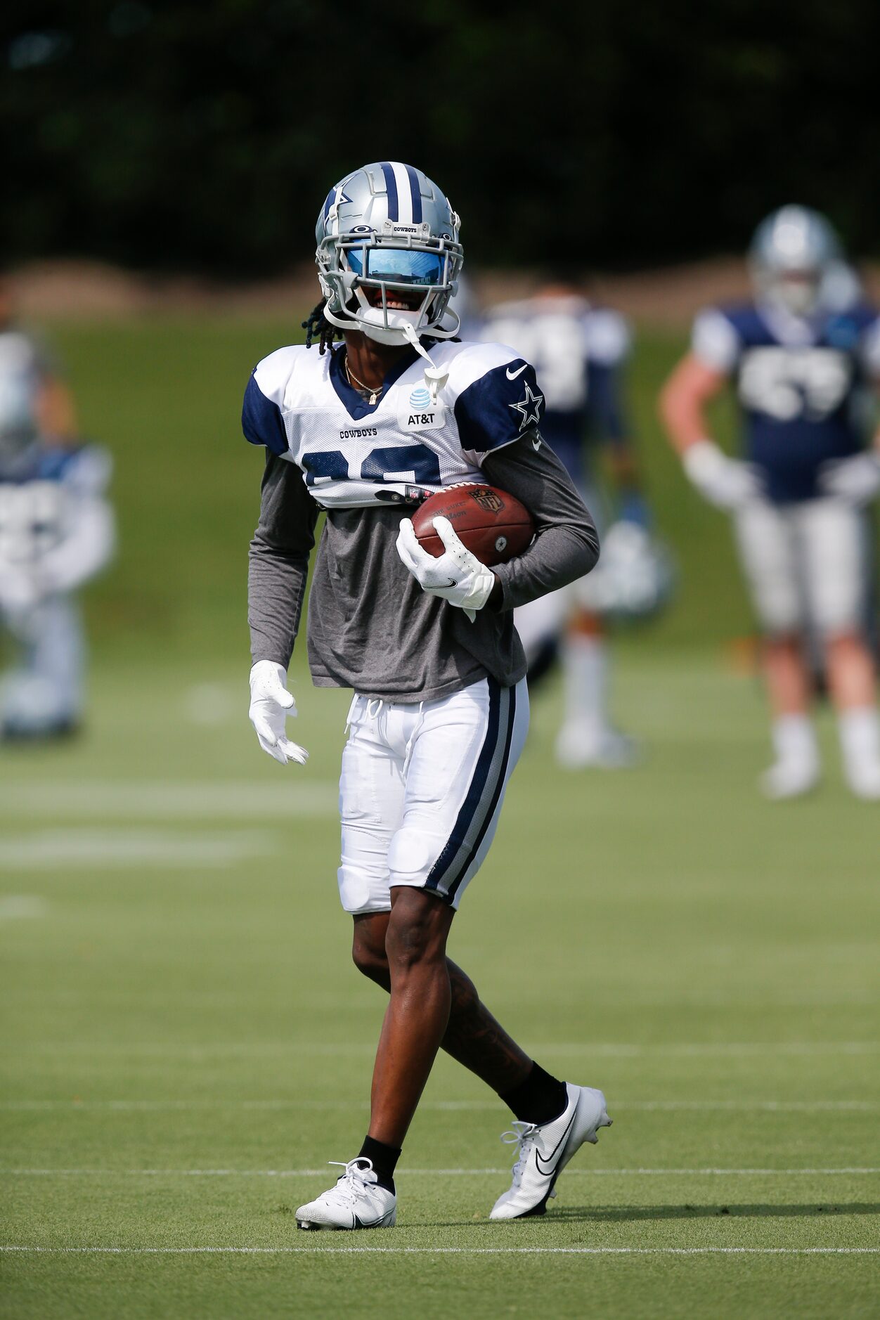 Dallas Cowboys wide receiver CeeDee Lamb (88) participates in practice at The Star in...