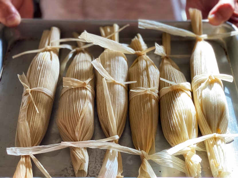 Sweet Potato and Picadillo Tamales 