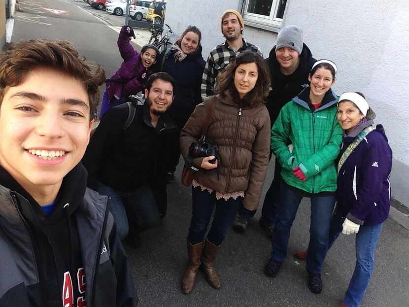 The Ruppel family gathered for the holidays in Freiburg, Germany, in 2014.