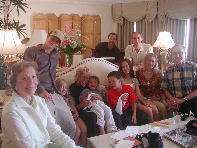 Dr. Kenneth Altshuler (far right) and his wife, Ruth (left), are pictured with their family.