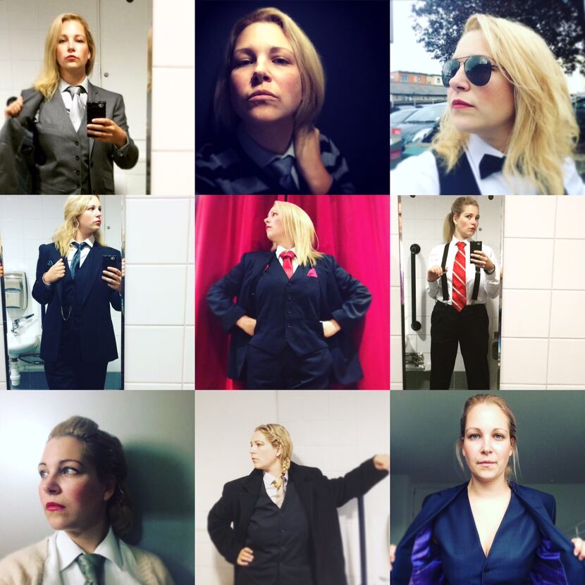 Lucy Rycroft-Smith wore men's clothing for a month to her job in London.