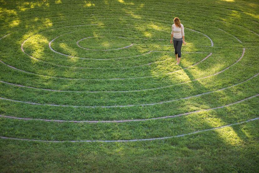 
The Center has a labyrinth where people can walk from dawn to dusk.
