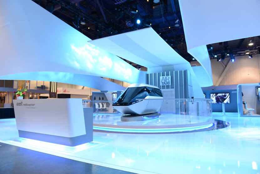 Bell Helicopter made its first appearance at CES, a popular technology show in Las Vegas, to...