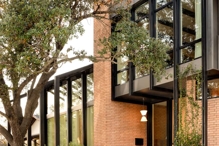 This custom home in Dallas' Lakewood neighborhood was designed by Maestri Studio and built...