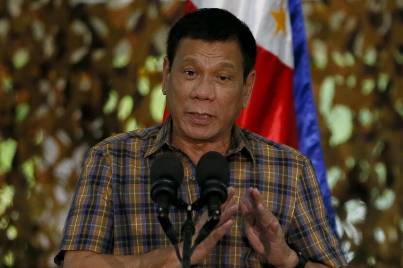 File photo of Philippine President Rodrigo Duterte