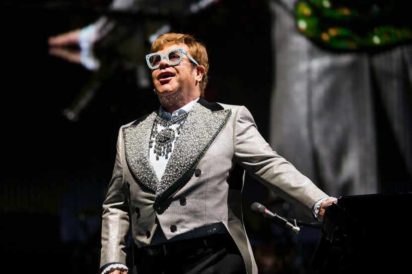 Elton John performs at American Airlines Center in 2018 during a previous tour. On Thursday,...