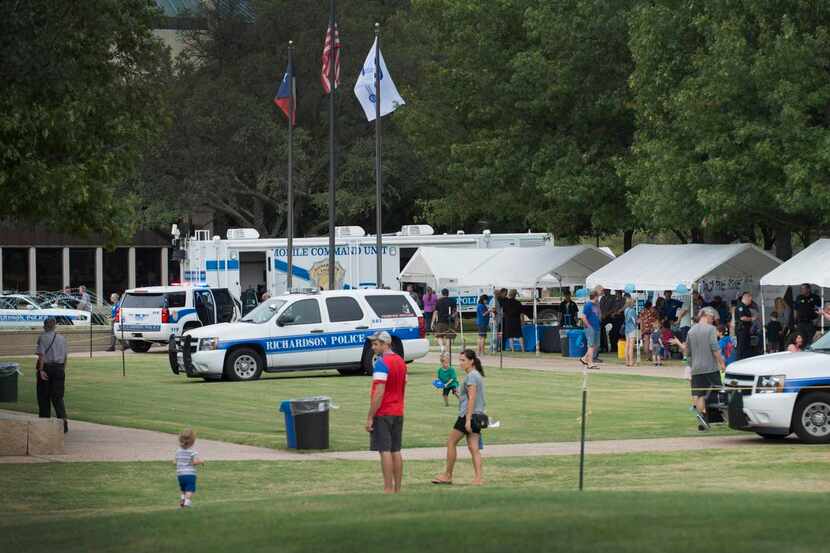 Richardson police, firefighters and other public-safety personnel hold a public expo at the...