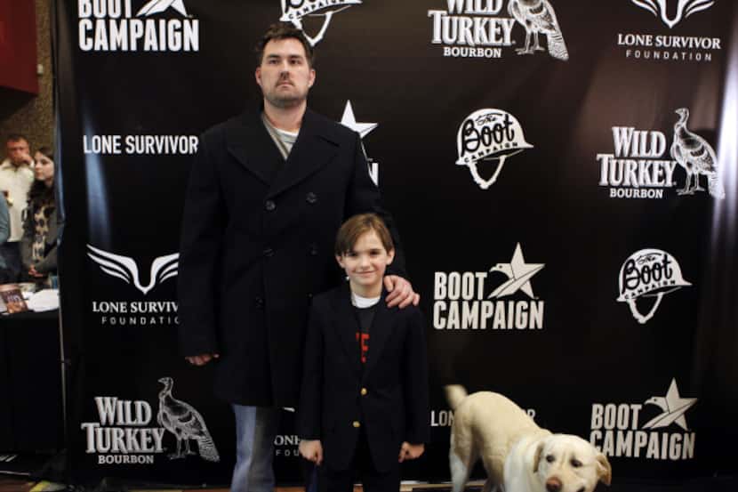 Retired Navy SEAL Marcus Luttrell, author of "Lone Survivor" (with Rhett Reuland and...