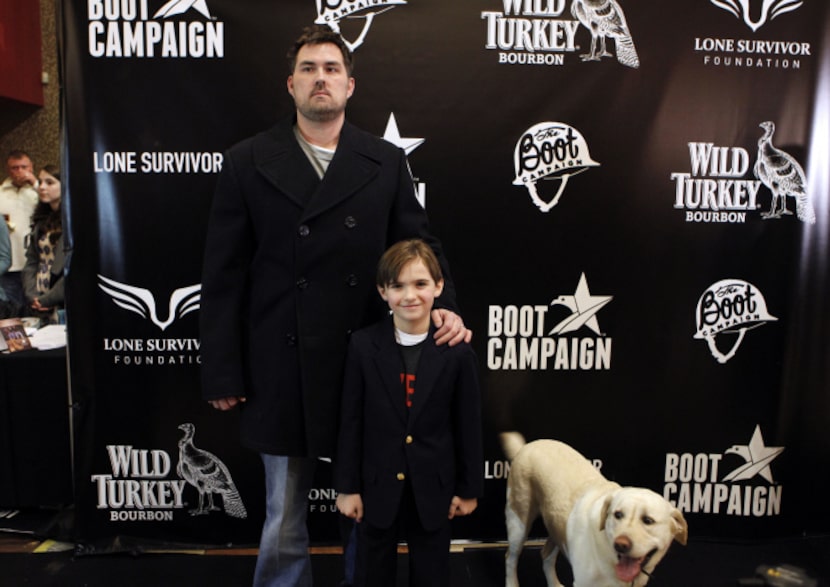 Retired Navy SEAL Marcus Luttrell, author of "Lone Survivor" (with Rhett Reuland and...