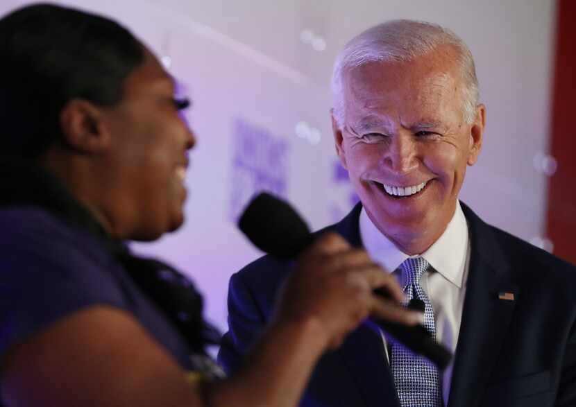 LOS ANGELES, CALIFORNIA - OCTOBER 04: Democratic U.S. presidential candidate and former Vice...