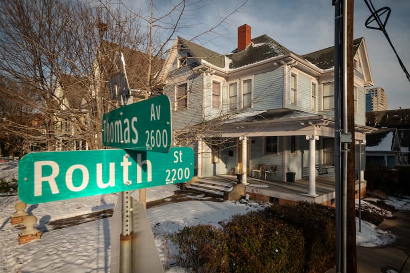 One of the many historic homes in the State Thomas Historic District at Thomas Avenue and...