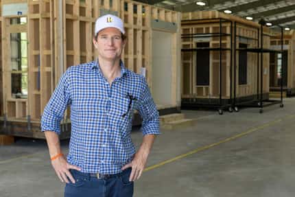 HiFAB founder Brent Jackson pictured inside HiFAB’s modular home factory in Grand Prairie.