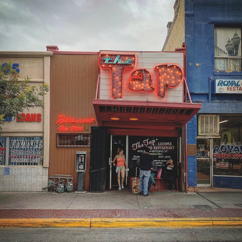 The Tap Lounge and Restaurant, El Paso, 1956. Photo by Ben Koush from "Home Heat Money God"...