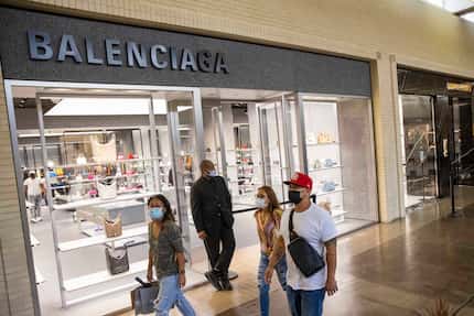 The Balenciaga store at NorthPark Center is shown in May.