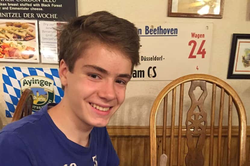 
Paul Neuhoff, a 15-year-old piano prodigy from Berlin, is visiting relatives in University...