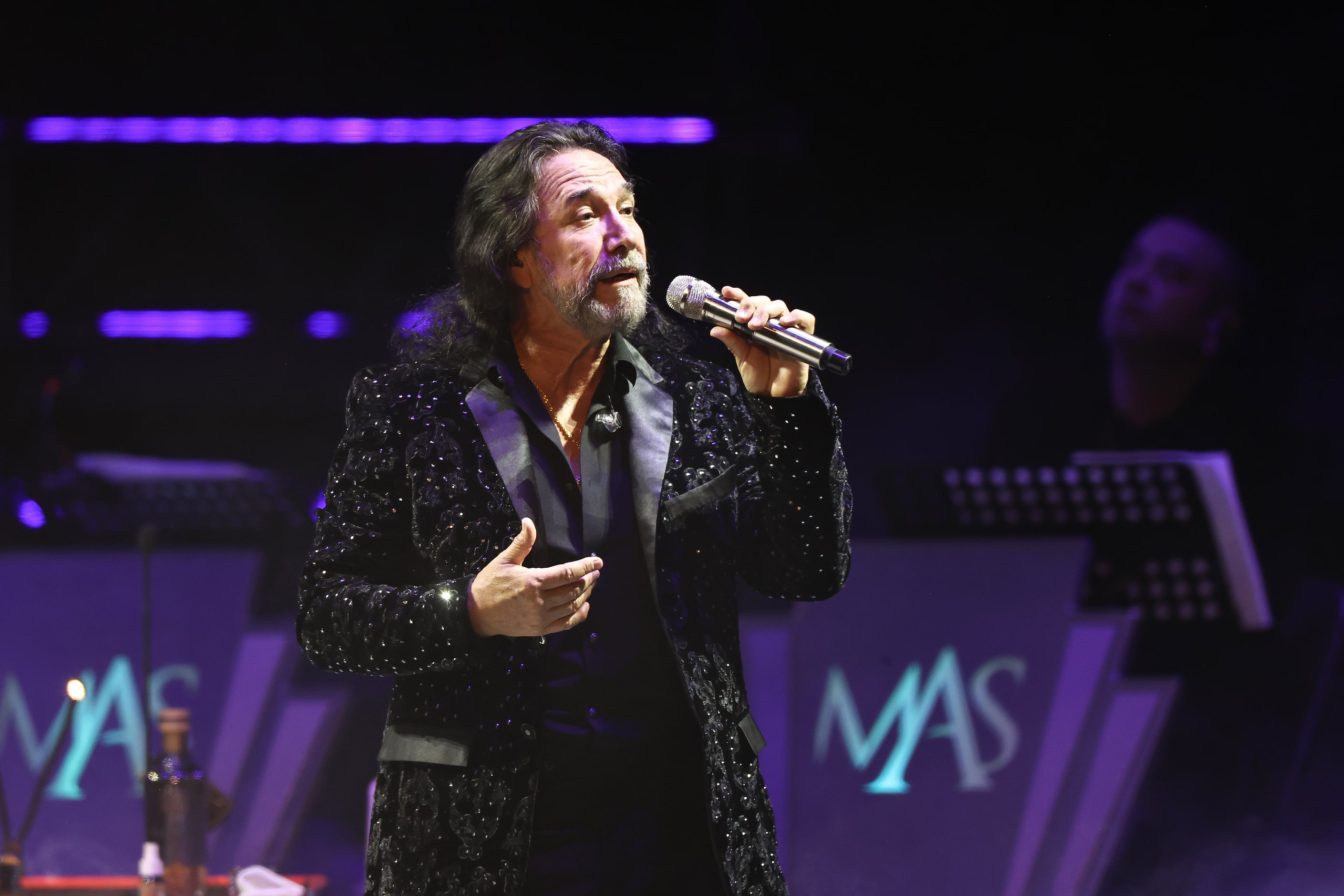 Dallas, Texas - September 28: Mexican singer and songwriter Marco Antonio Solis, performs on...