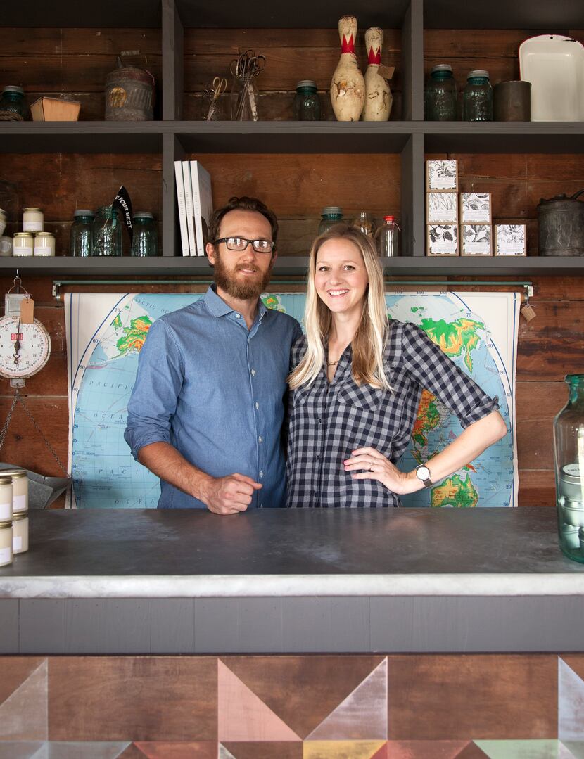 Nick Mosley and Ryann Ford, co-owners of Townsend Provisions in Round Top