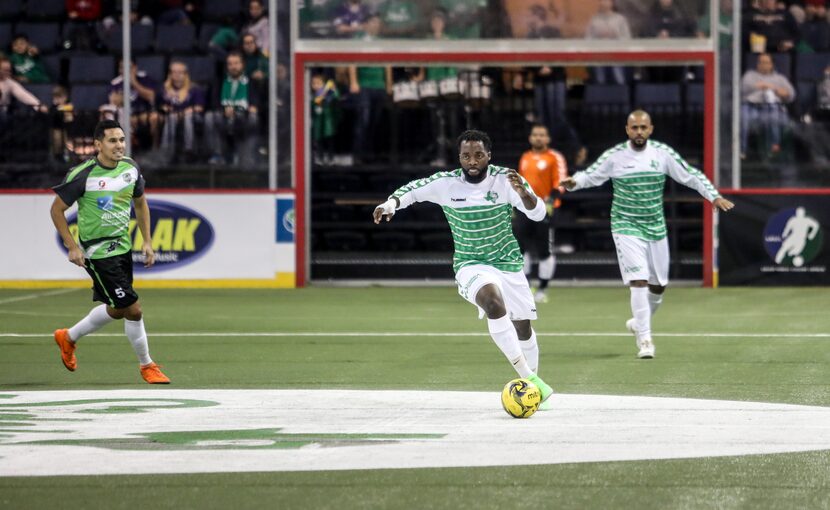 Vcmor Eligew dribbles for the sidekicks against El Paso. (12/15/18)