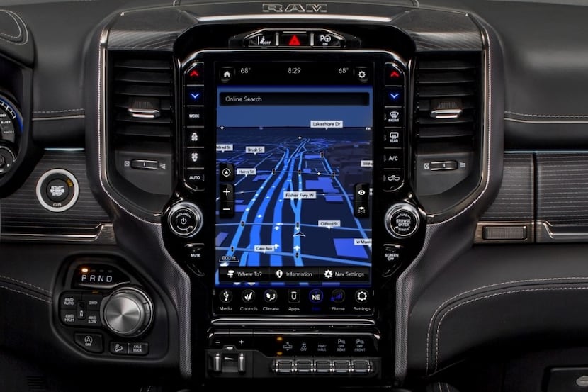 Ford's move is intended to counter the Dodge Ram's 12-inch touch screen.