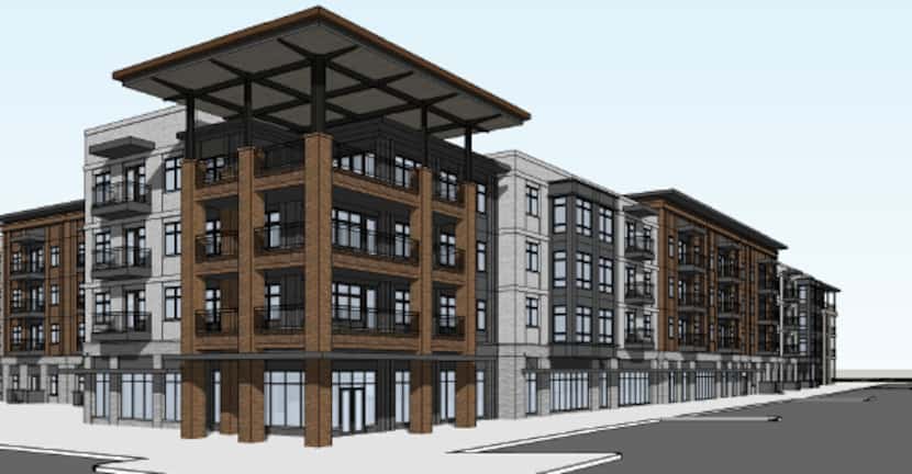 Developer JPI is building the second phase of the Jefferson Railhead apartments on the...