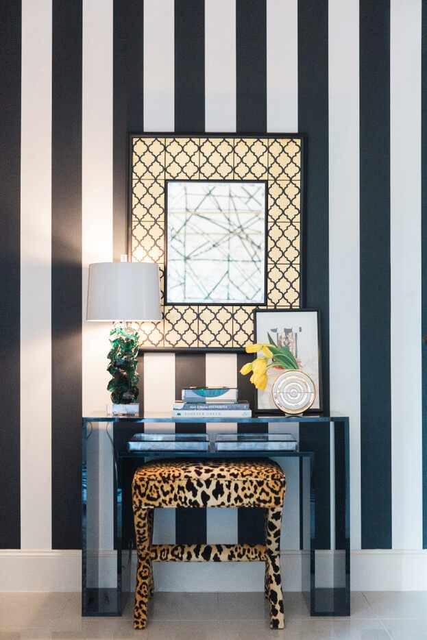 Dallas designer Abbe Fenimore loves to introduce animal print to give a serious shot of...