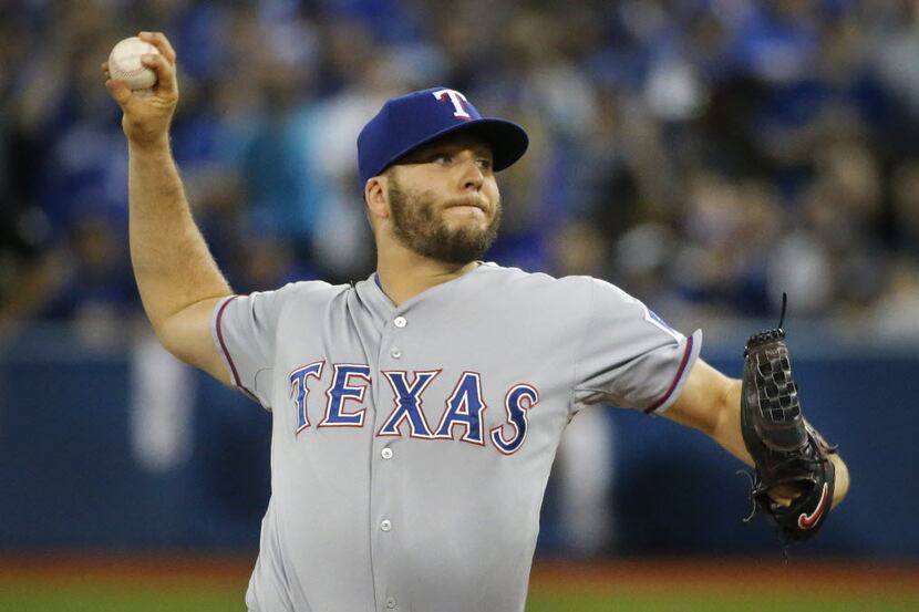 Texas Rangers relief pitcher Shawn Tolleson (37) is pictured during Game 2 of the ALDS...