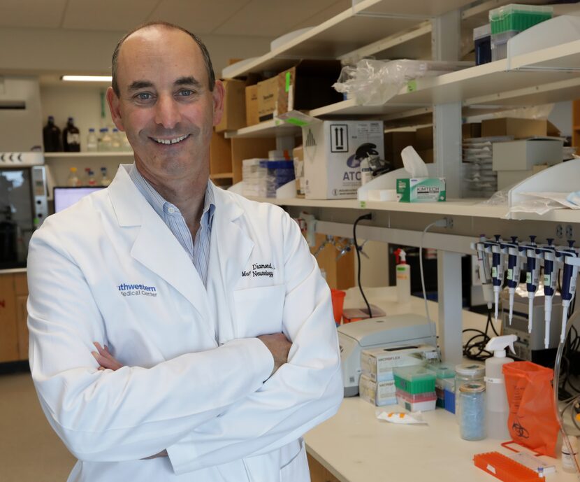 Dr. Marc Diamond poses for a photograph at UT Southwestern Medical Center in Dallas, Texas,...