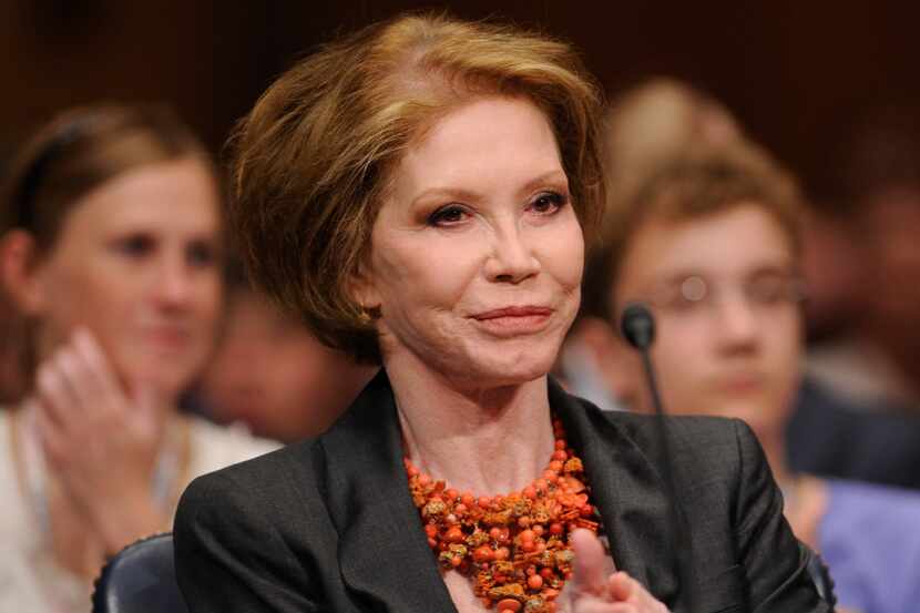 FILE - This June 24, 2009 file photo shows actress Mary Tyler Moore before the Senate...