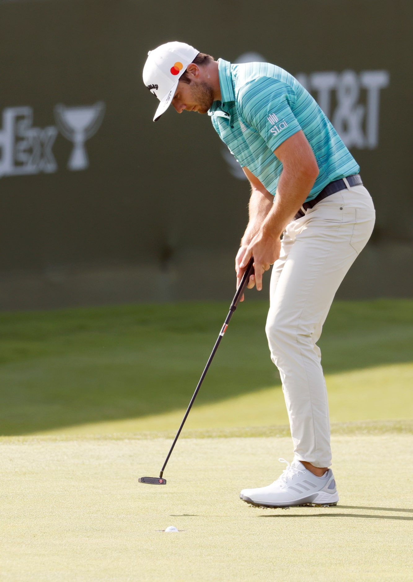 Sam Burns sank a birdie on the 17th hole during round 2 of the AT&T Byron Nelson  at TPC...