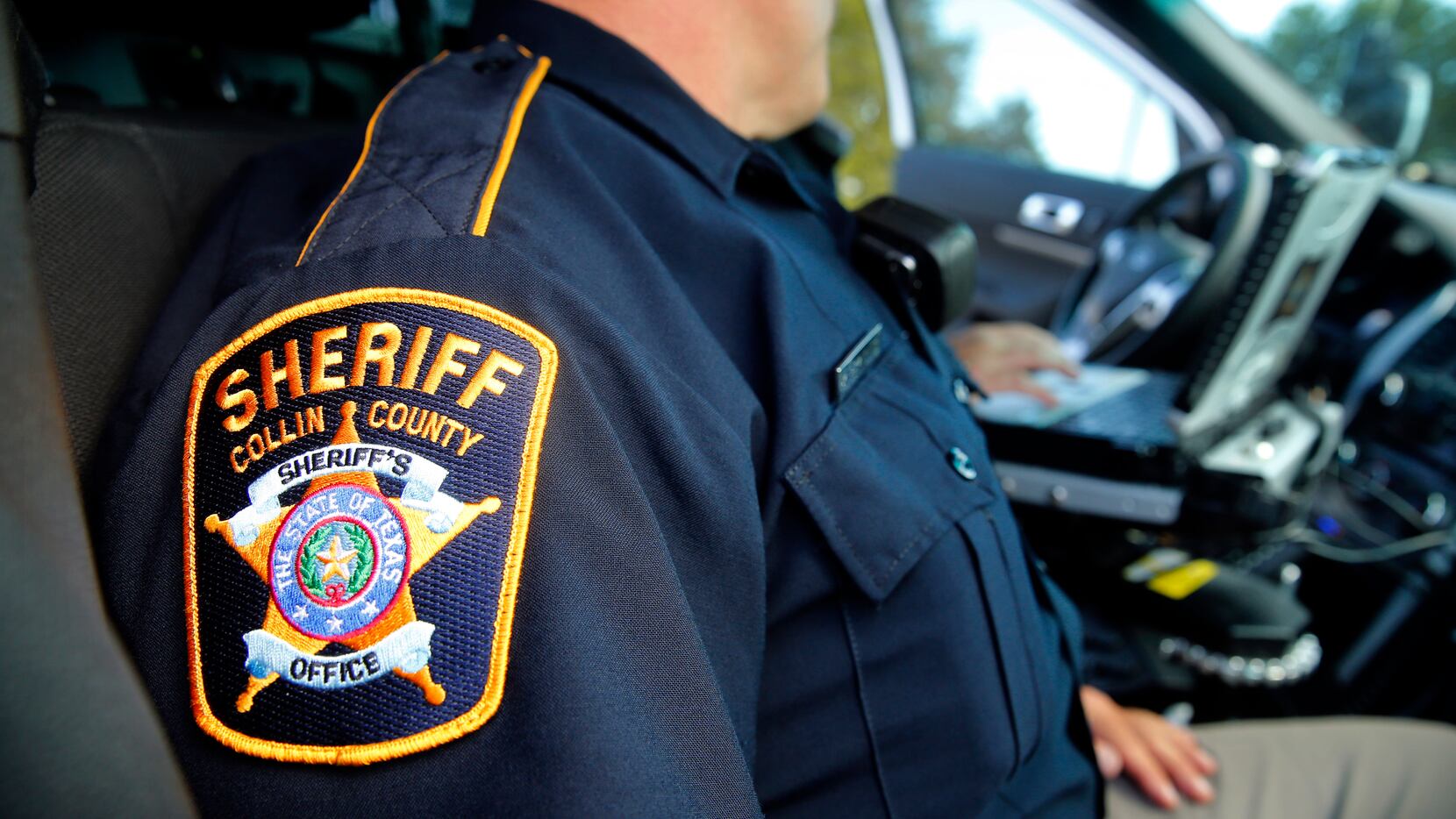 Collin County Sheriff's Dept. deputies patrol Collin County, Texas, Tuesday, July 11, 2017. ...