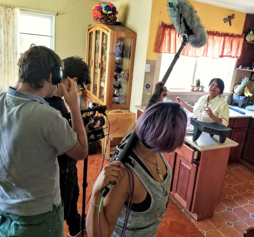 Chef and caterer Rosalía Vargas cooks in her San Antonio home with the cameras rolling for...