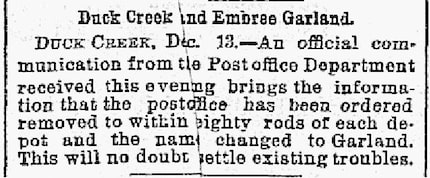 The Dallas Morning News snip was published on Dec. 14, 1887.