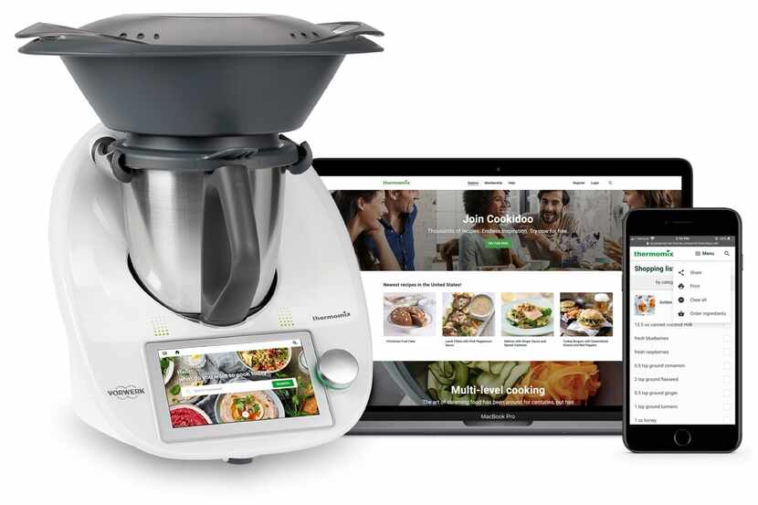 The Thermomix kitchen appliance and its Cookido digital portal.