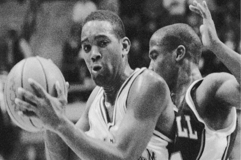 FILE - Texas A&M guard David Edwards (10) slips past Bucknell's Sekou Hamer during the first...