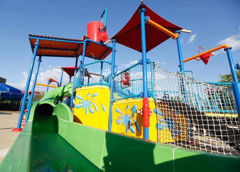 
The outside play area at the Farmers Branch Aquatics Center will open to the public on...