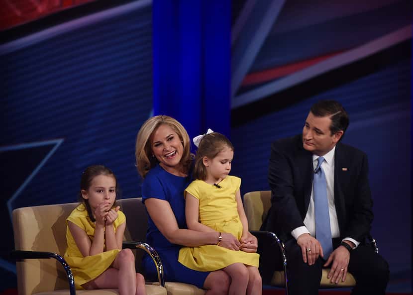  Ted Cruz and wife Heidi join Anderson Cooper for a CNN Town Hall on Wednesday, April 13,...